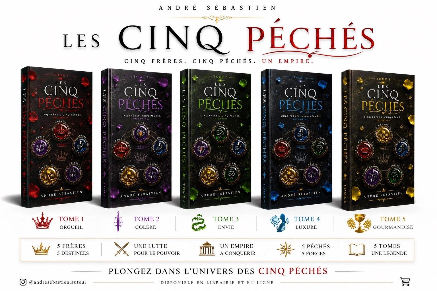 Couverture de la série LES CINQ PÉCHÉS