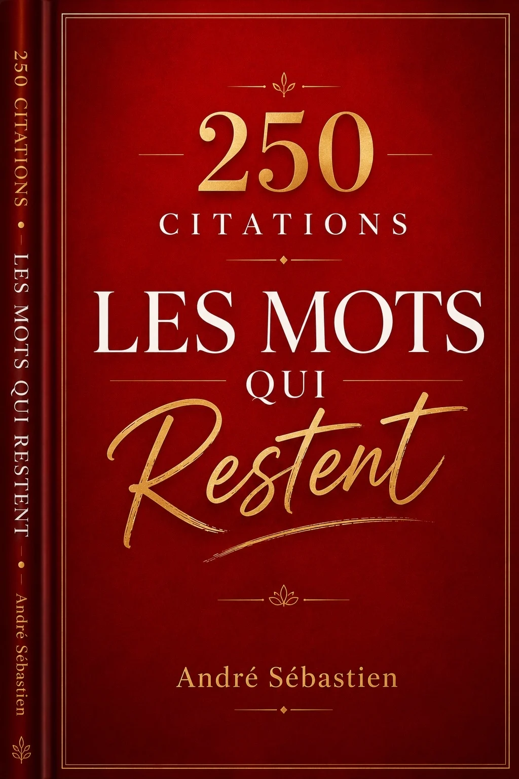 Couverture de LES MOTS QUI RESTENT  par ANDRE SEBASTIEN