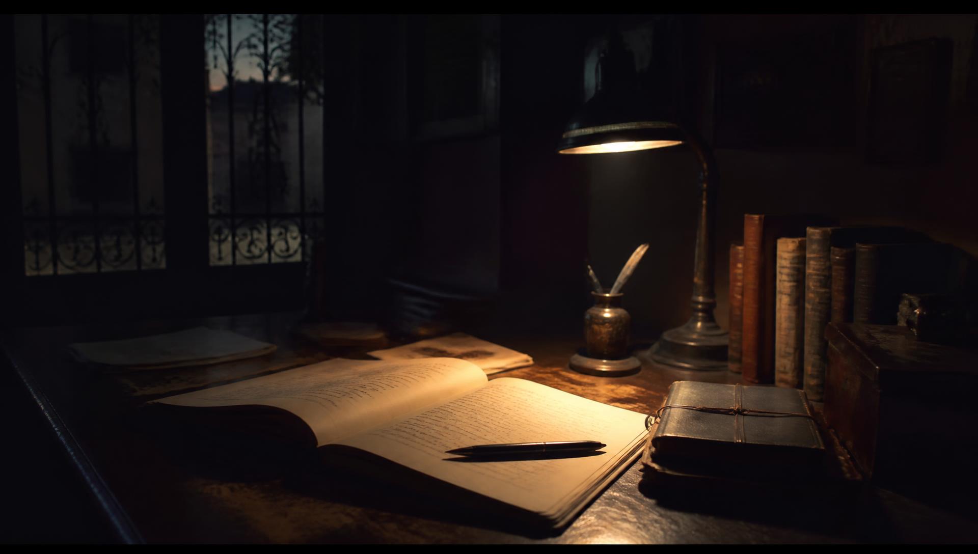 Bureau d’écriture d’André Sébastien
